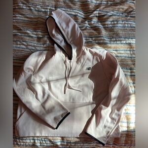 New Balance Cropped Active Hoodie, Light Pink, L/XL